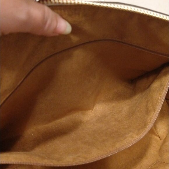 COACH Ava Chain Signature Leather Tote in Chalk, Debossed - Picture 9 of 16